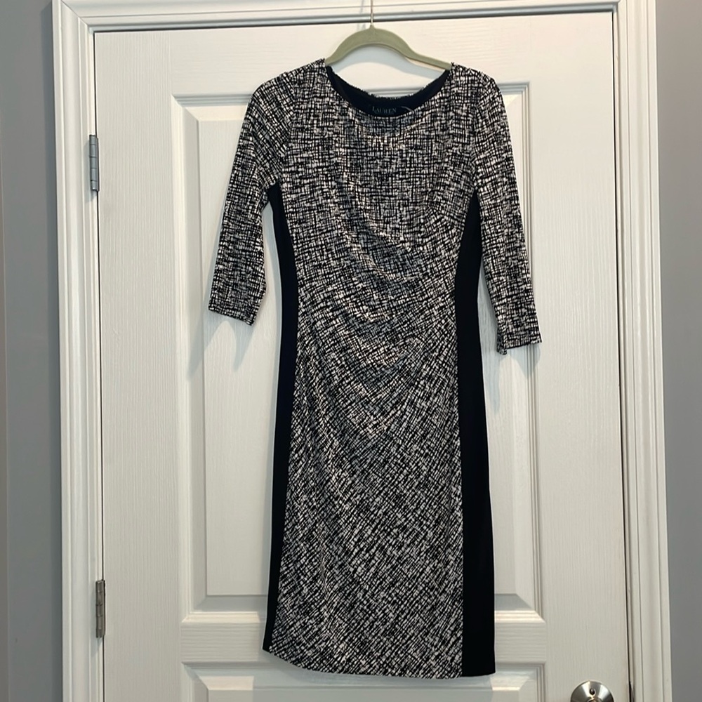 Ralph‎ Lauren 3/4 Sleeve Sheath  Dress